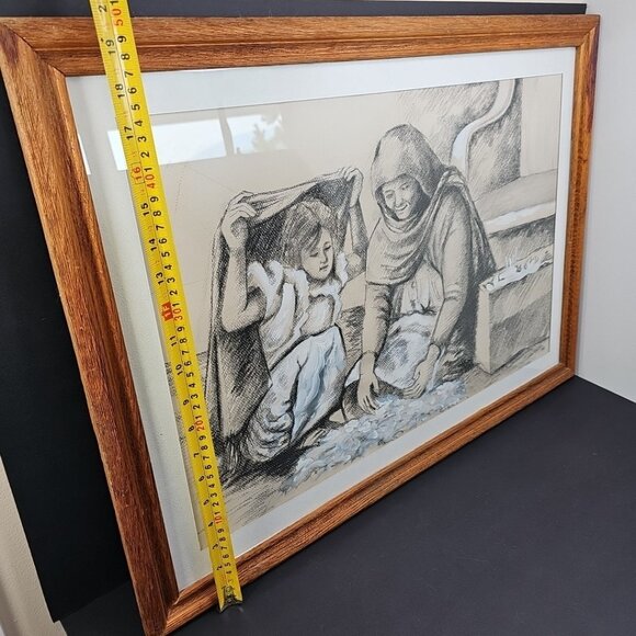 Original Conrado 1 Of 1 Painting Pencil Sketch Painting With Personal Message - Picture 11 of 12